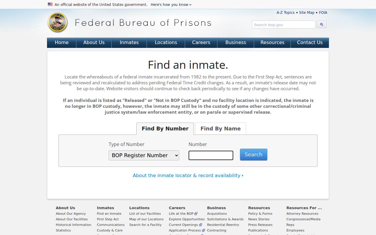 Federal inmate record search for Oakland County cases